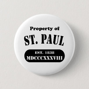 Bezit van St. Paul Ronde Button 5,7 Cm