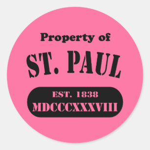 Bezit van St. Paul Ronde Sticker