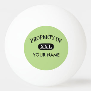 Bezit van XXL Jouw naam Pingpongballen