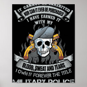 Bezit voor altijd de titel Militaire Politie US Ar Poster