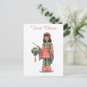  bezoek aan China - Chinees reizen Briefkaart (Staand voorkant)