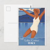 bezoek aan het Como - Italië Briefkaart (Voorkant / Achterkant)