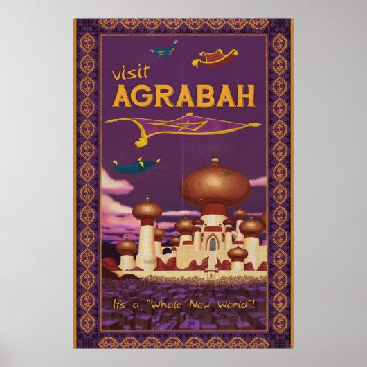 Bezoek Agrabah Poster (Voorkant)