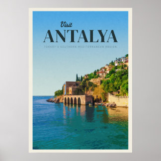 Bezoek Antalya Poster