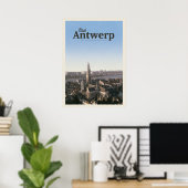 Bezoek Antwerpen Poster (Thuiskantoor)