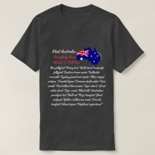 Bezoek Australië - een MisterP-Shirt T-shirt