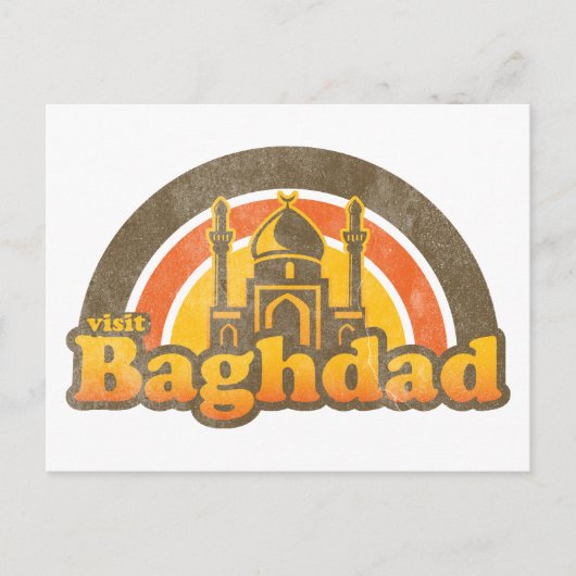 Bezoek Bagdad Briefkaart (Voorkant)