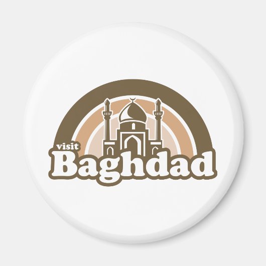 Bezoek Bagdad Magnet Magneet (Voorkant)