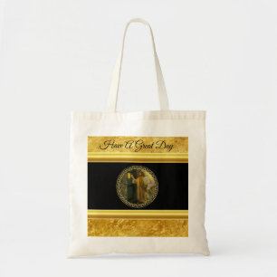 Bezoek bij het aanbreken van de dag Jezus die klop Tote Bag