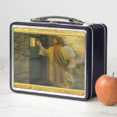 Bezoek bij zonsopgang Jezus Klop op een rustieke d (In situ)