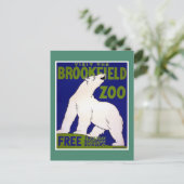 Bezoek Brookfield Zoo WPA Briefkaart (Staand voorkant)