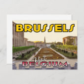 Bezoek Brussel, België Briefkaart (Voorkant / Achterkant)
