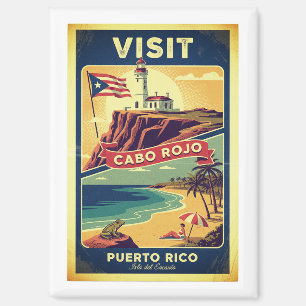 Bezoek Cabo Rojo - Puerto Rico poster Magneet