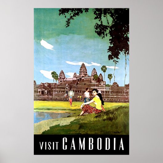 Bezoek Cambodja Poster (Voorkant)