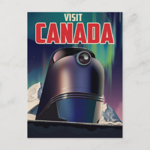 Bezoek Canada-reisposter Briefkaart