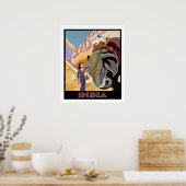 Bezoek Colorful India Poster (Keuken)