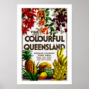 Bezoek Colorful Queensland Poster