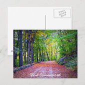 Bezoek Connecticut Briefkaart (Voorkant / Achterkant)