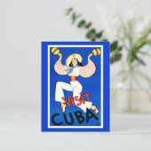 Bezoek Cuba  Briefkaart (Staand voorkant)