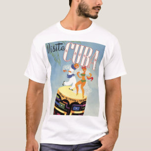 Bezoek Cuba Tiki Fiesta Siesta Holiday Isle T-shirt