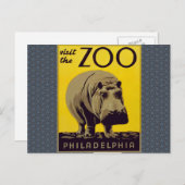 Bezoek de dierentuin! briefkaart (Voorkant / Achterkant)