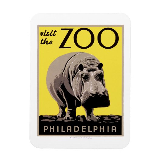 Bezoek de dierentuin magneet (Verticaal)