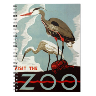 Bezoek de dierentuin notitieboek