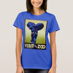 Bezoek de dierentuin - Olifant -  WPA Poster T-shirt