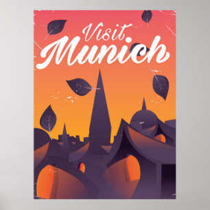Bezoek de Duitse reisposter München Poster