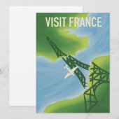 Bezoek de Franse reisposter (Voorkant / Achterkant)