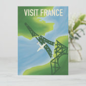 Bezoek de Franse reisposter (Staand voorkant)