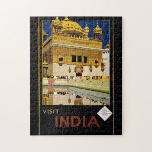 Bezoek de Indiase reisposter Legpuzzel