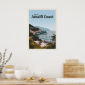 Bezoek de kust van Amalfi Poster (Keuken)