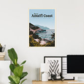Bezoek de kust van Amalfi Poster (Thuiskantoor)
