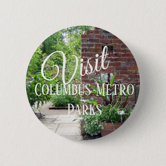 Bezoek de metroparken van Columbus Ronde Button 5,7 Cm (Voorkant)