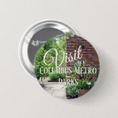 Bezoek de metroparken van Columbus Ronde Button 5,7 Cm (Voorkant /achterkant)