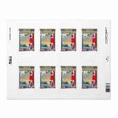 Bezoek de mooie Falklandereisposter Etiket (Full Sheet)