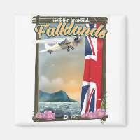 Bezoek de mooie Falklands-reisposter