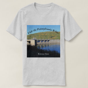 Bezoek de PA Wilds Souvenir Kinzua Dam T-shirt