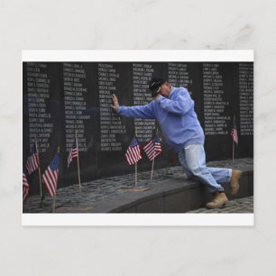 Bezoek de Vietnam Memorial Wall, Washington DC. Briefkaart