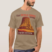 Bezoek Devils Tower Grappig T-shirt (Voorkant)