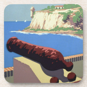 Bezoek El Morro Fort, Puerto Rico, Oud San Juan Bier Onderzetter