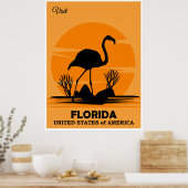 Bezoek Florida, reisposter, Poster (Keuken)