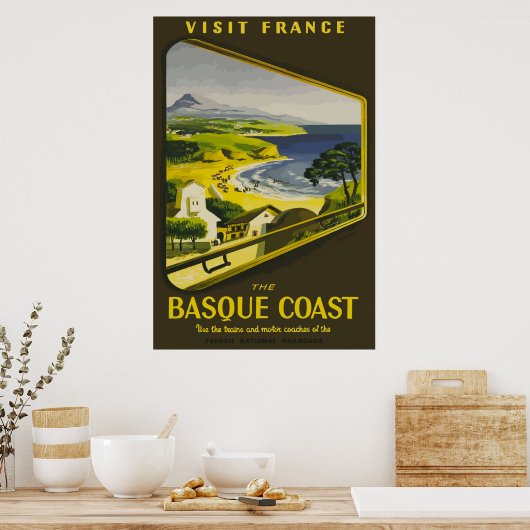 Bezoek Frankrijk De  Franse Poste aan de Baskische Poster (Keuken)