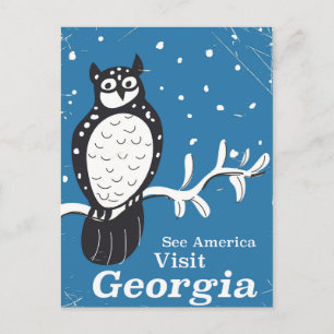 Bezoek Georgia USA  poster Briefkaart
