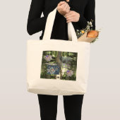 Bezoek het bos. Het is voor rust. Grote Tote Bag (Voorkant (product))