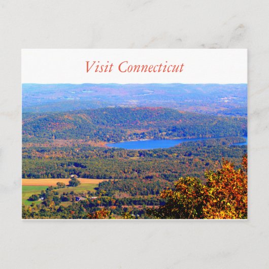 Bezoek het Briefkaart Connecticut (Voorkant)