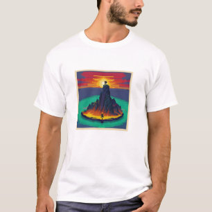 Bezoek het gepixelde fantasie-eiland... t-shirt