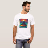 Bezoek het gepixelde fantasie-eiland... t-shirt (Voorkant volledig)