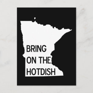 Bezoek het Hotdish Funny Minnesota Briefkaart